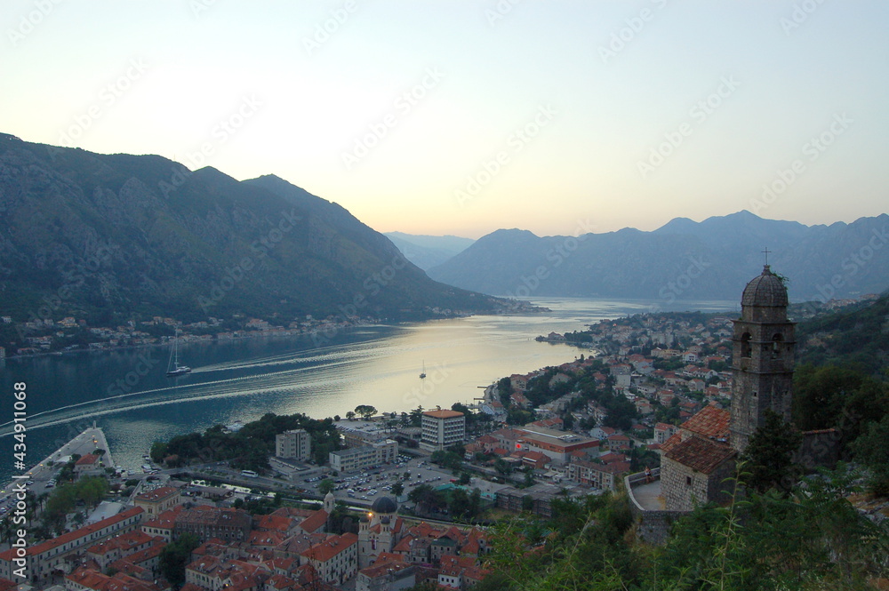 panorama of the city of kotor
