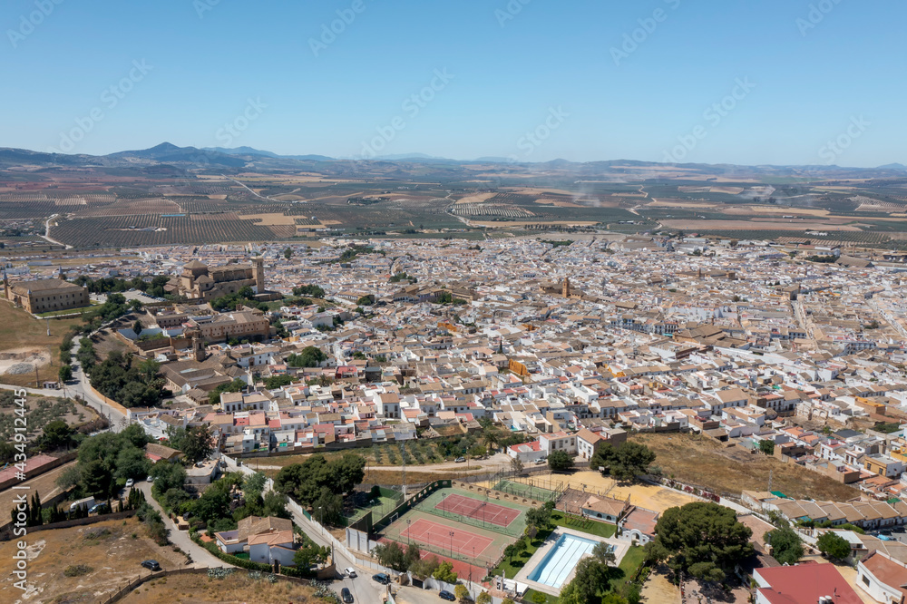 vista del centro monumental del municipio de Osuna, Andalucía
