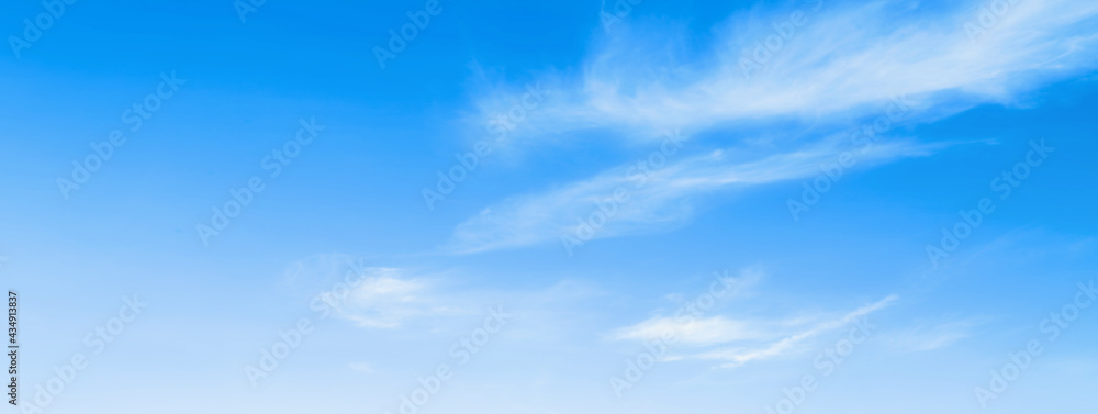 Fototapeta premium blue sky with beautiful natural white clouds 