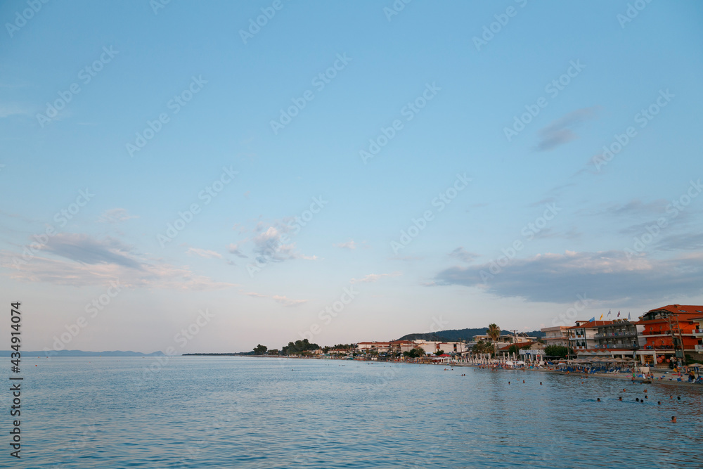Fototapeta premium Dorf am Meer