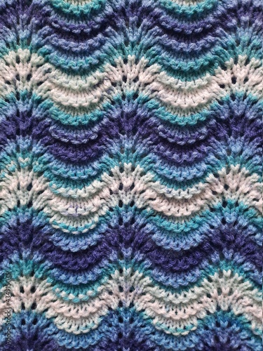 beautiful knitting pattern.close-up