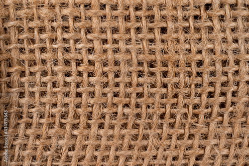 rough fabric woven made of flax