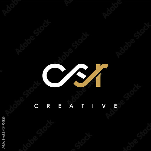 CSR Letter Initial Logo Design Template Vector Illustration