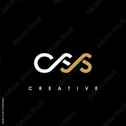 CSS Letter Initial Logo Design Template Vector Illustration