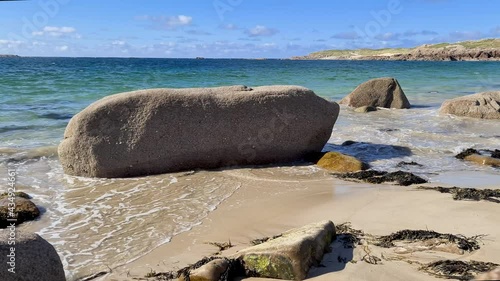 The beautiful beach at Carrickboyle and Glassagh - Derrybeg, Gweedore - County Donegal - Ireland photo