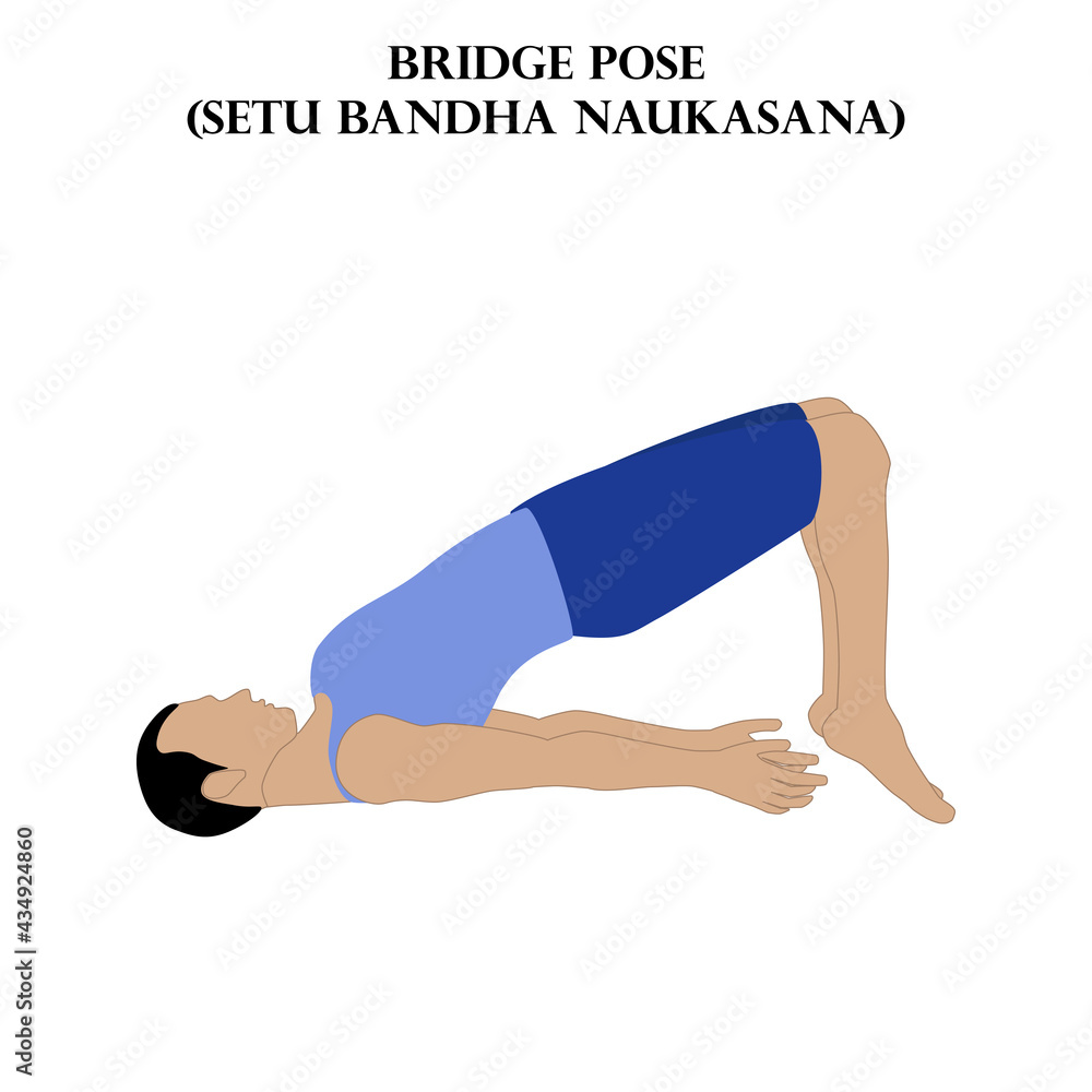 Bridge Pose (Setu Bandha Sarvangasana) - Yoga by D