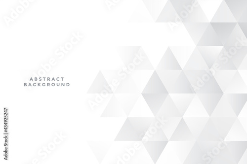 white triangles background with text space photo