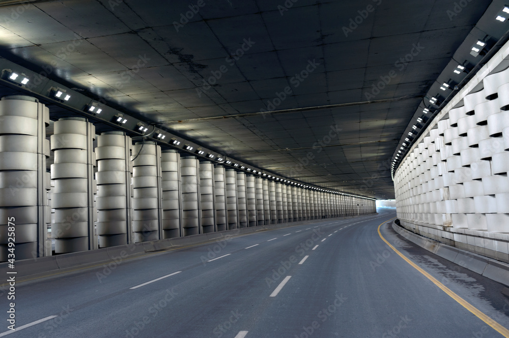 city, underpass, tunnel, subway, road, empty, calm, quiet, architecture