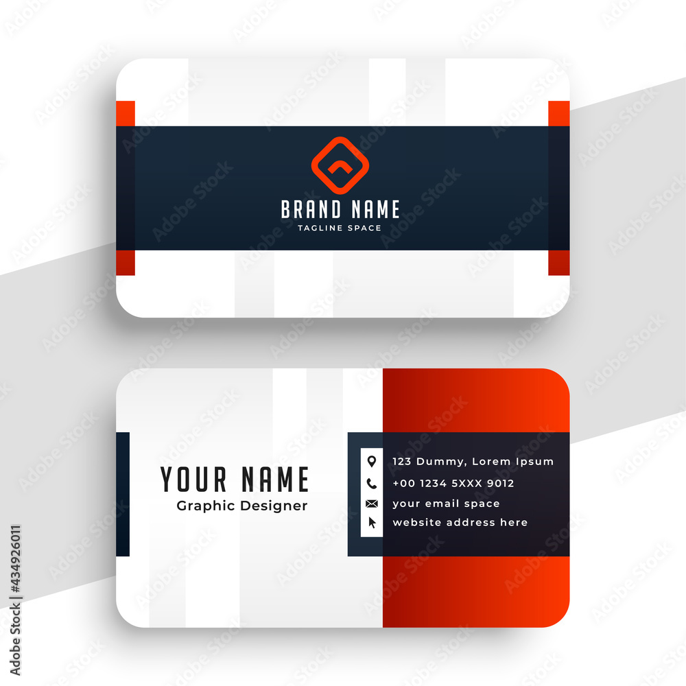 clean red business card template design clean red business card template design