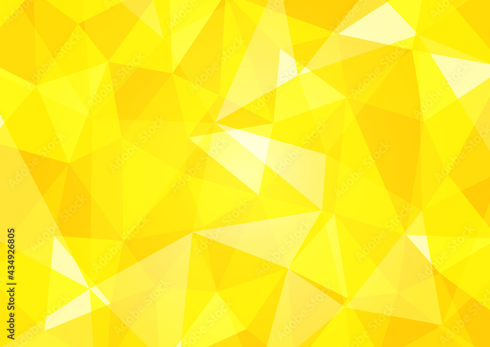 黄色のポリゴン背景イラスト 幾何学模様 Polygonal Background Yellow Stock Vector Adobe Stock