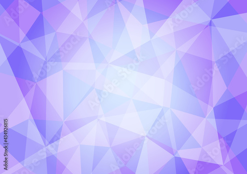 紫のポリゴン背景イラスト 幾何学模様 Polygonal background purple
