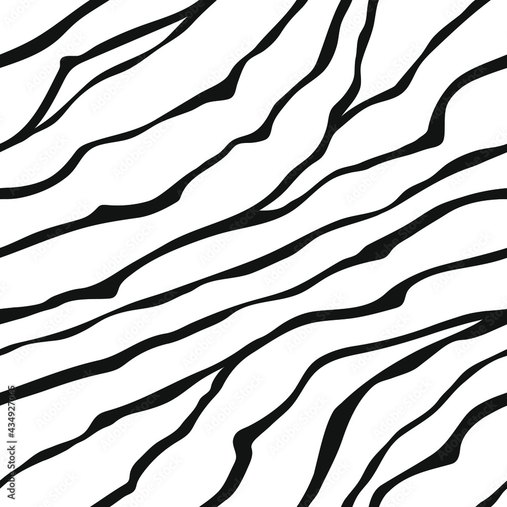 Abstract Vector Nature Backgroung. Hand Drawn Seamless Pattern. Fashion Illustration Black and White Texture Abstract Vector Nature Backgroung. Hand Drawn Seamless Pattern. Fashion Illustration Black and White Texture