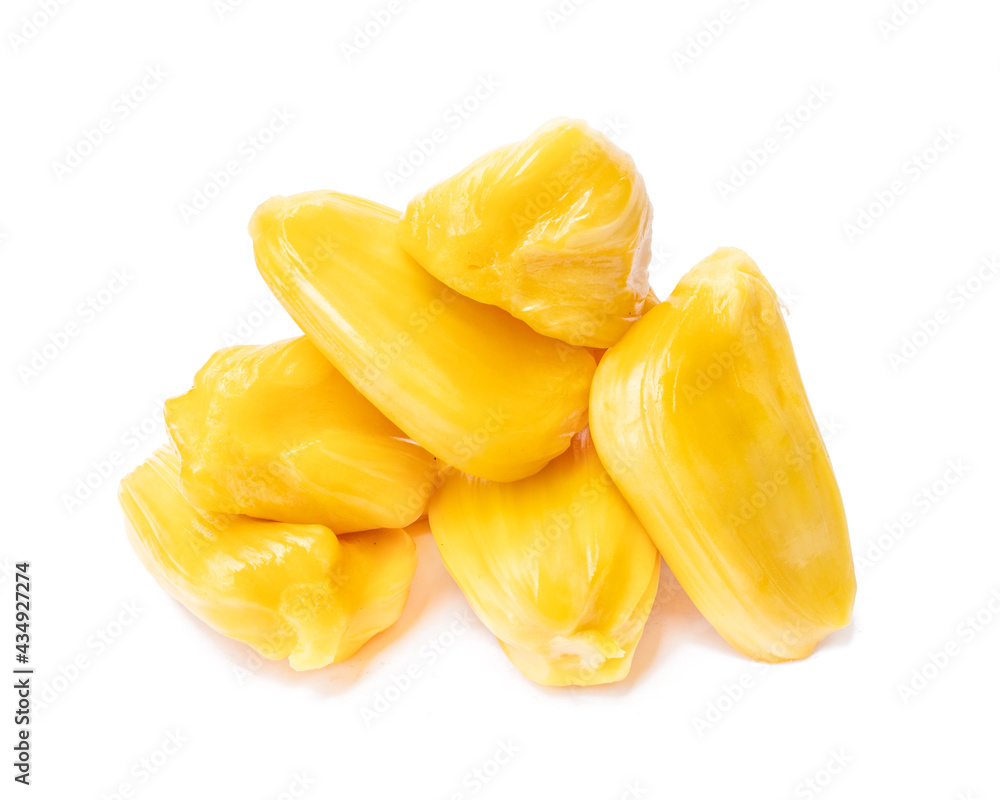 Ripe Jackfruit isolated on white background Ripe Jackfruit isolated on white background