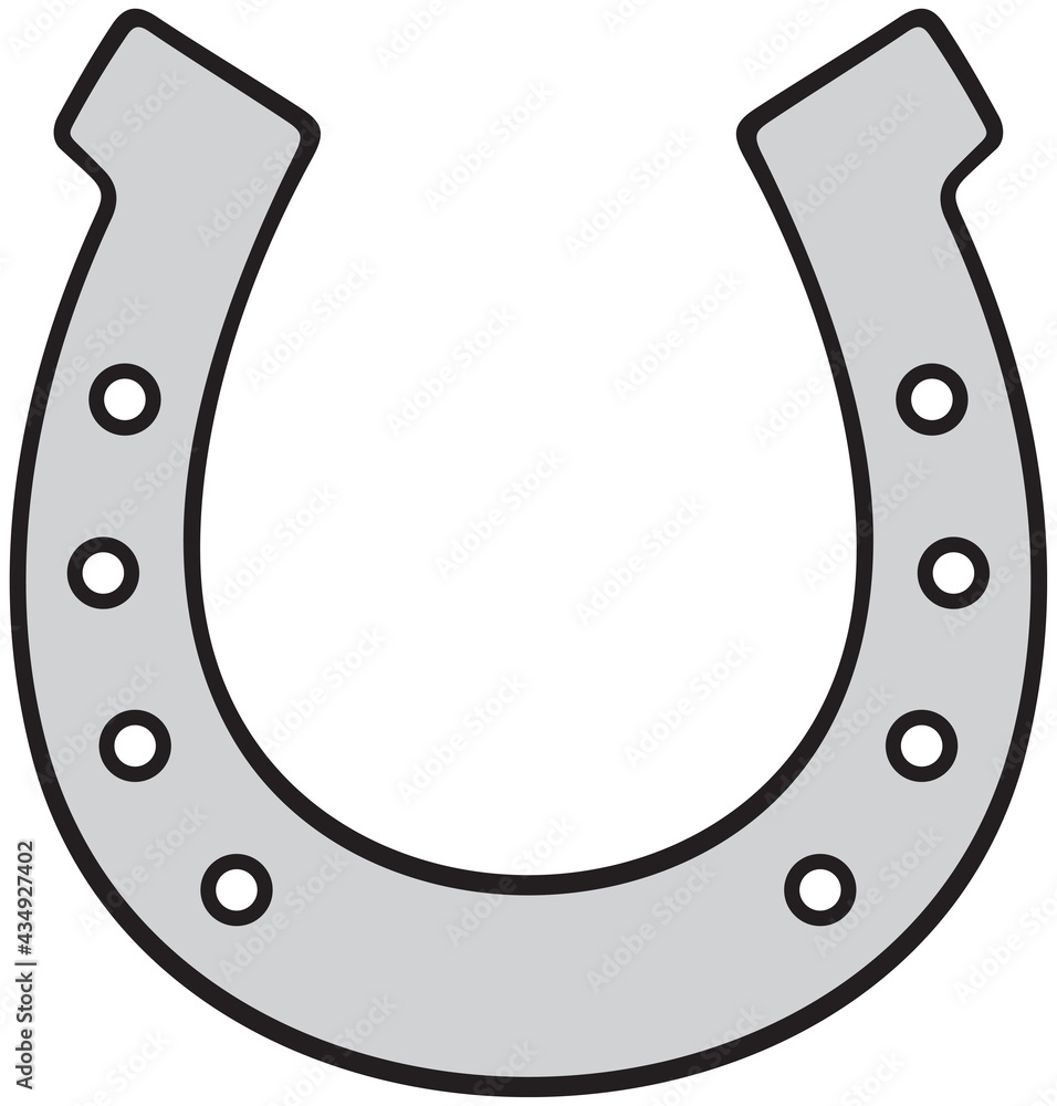 Horseshoe icon vector illustration design Horseshoe icon vector illustration design
