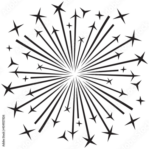 Sparkler vector icon (party design) 