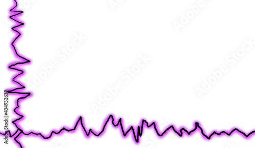 Purple black electric frame.