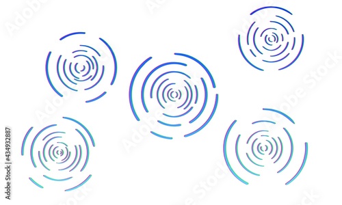 3D-like blue ripple pattern