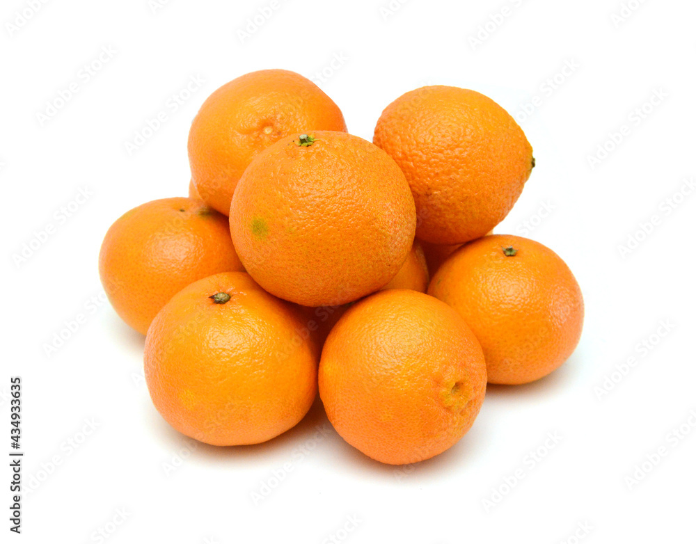 Ripe mandarin citrus isolated tangerine mandarine orange on white background. Ripe mandarin citrus isolated tangerine mandarine orange on white background.