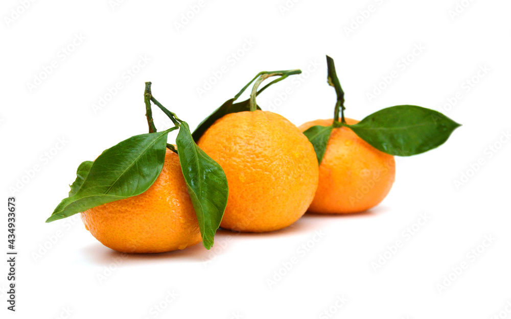 Ripe mandarin citrus isolated tangerine mandarine orange on white background. Ripe mandarin citrus isolated tangerine mandarine orange on white background.
