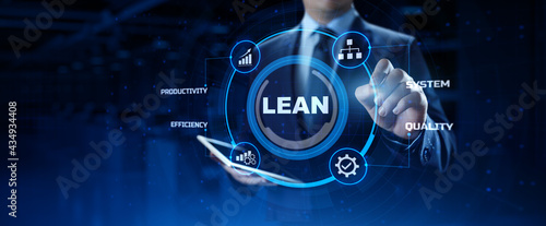 Lean manufacturing DMAIC Six sigma technology concept