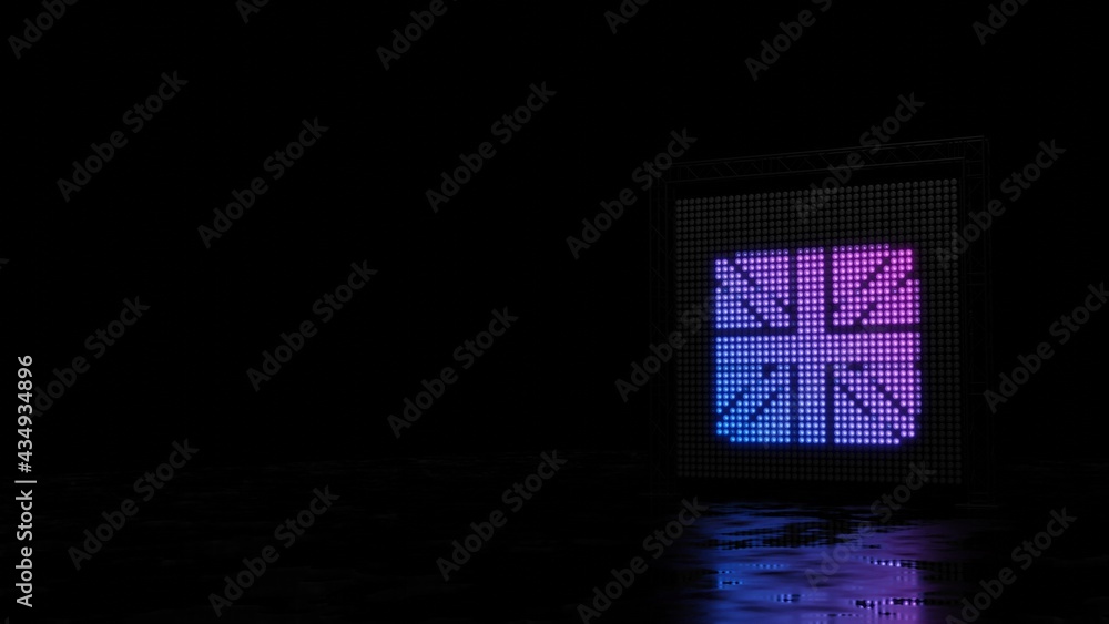 3d rendering of light shaped as symbol of united kingdom on black background 3d rendering of light shaped as symbol of united kingdom on black background
