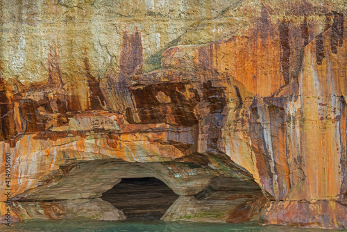 abstract  backgrounds  beautiful  beauty  cliff  color  colorful  design  great  horizontal  lake  lakes  lakeshore  landscape  michigan  mineral  national  natural  nature  orange  outdoors  pattern 