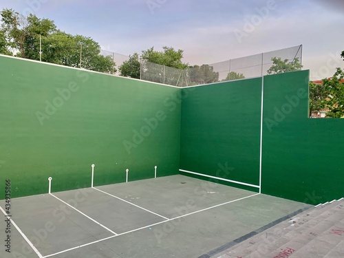 tennis court and net