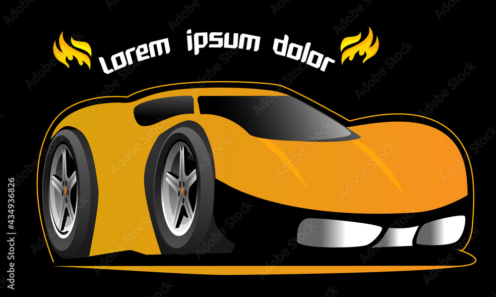 Fototapeta premium car logo on black