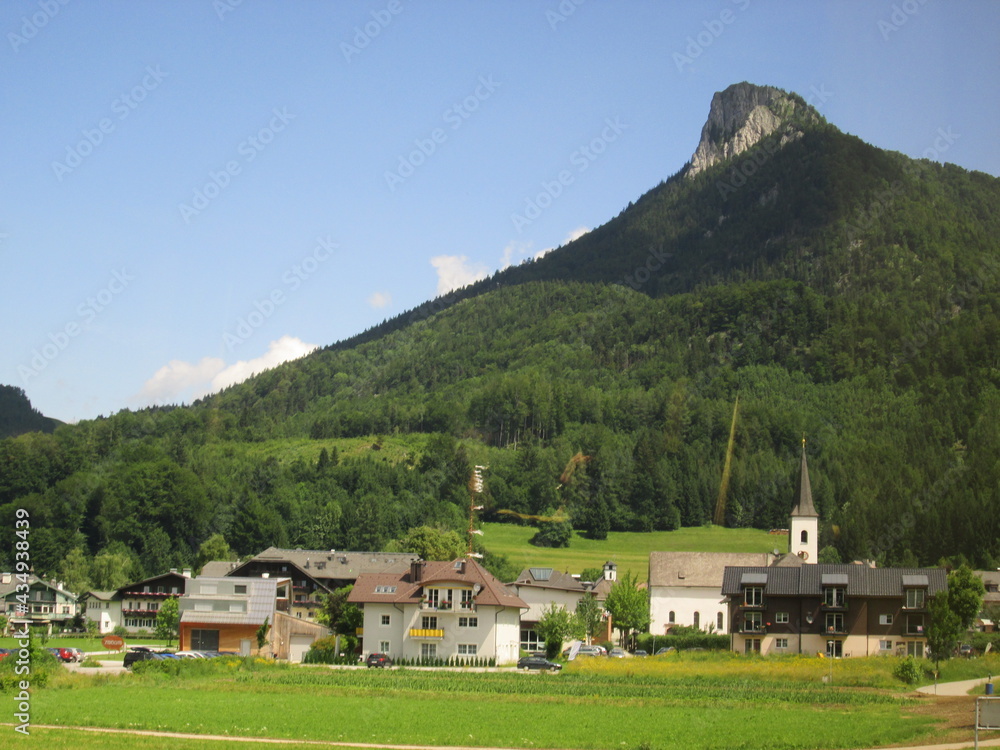 Unterburg Mountain from Outside Grodig Austria