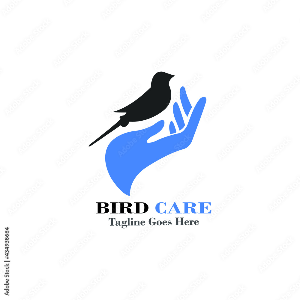 bird care logo icon set, logo icon vector template. bird care logo icon set, logo icon vector template.