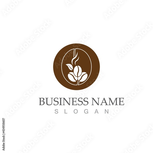 coffee bean icon vector
