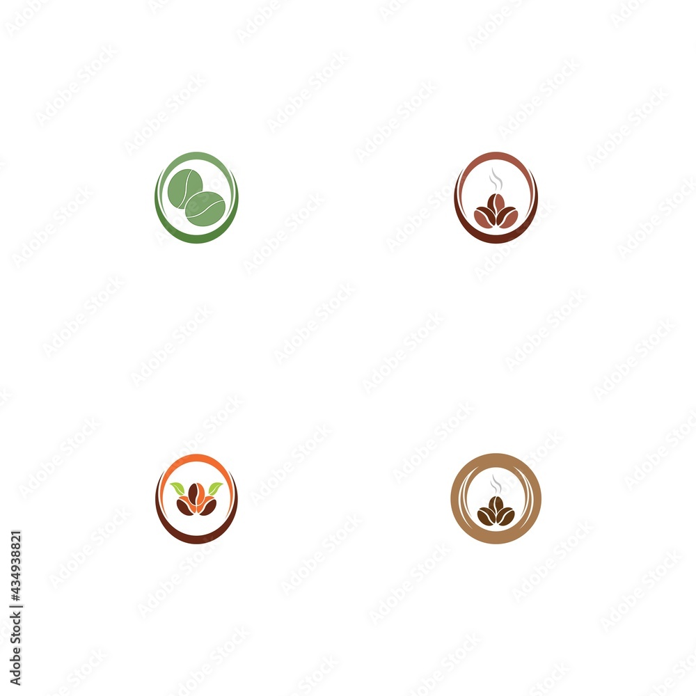 coffee bean icon vector