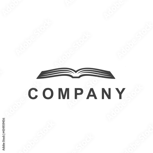 Logo design creative line book