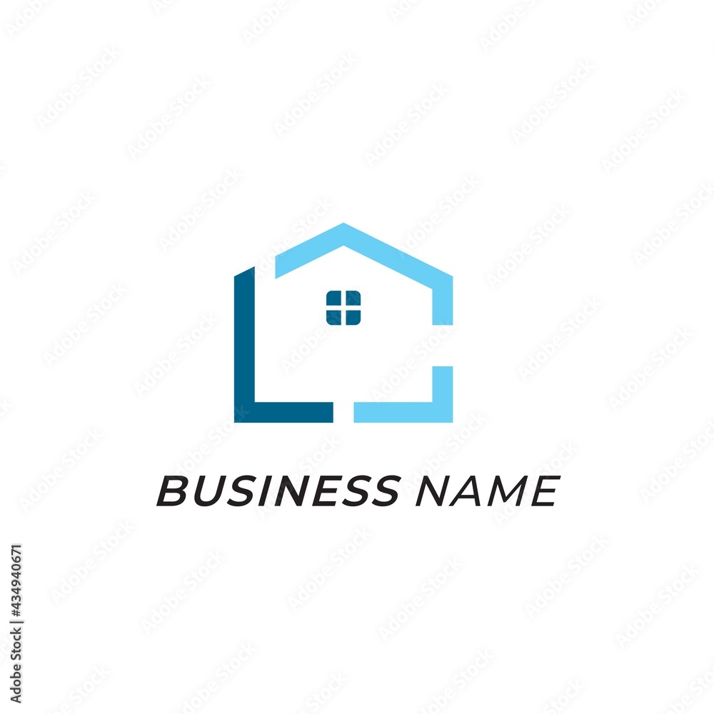 logo vector home and letter L logo vector home and letter L