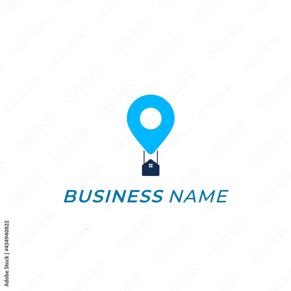 design logo combine home and location design logo combine home and location