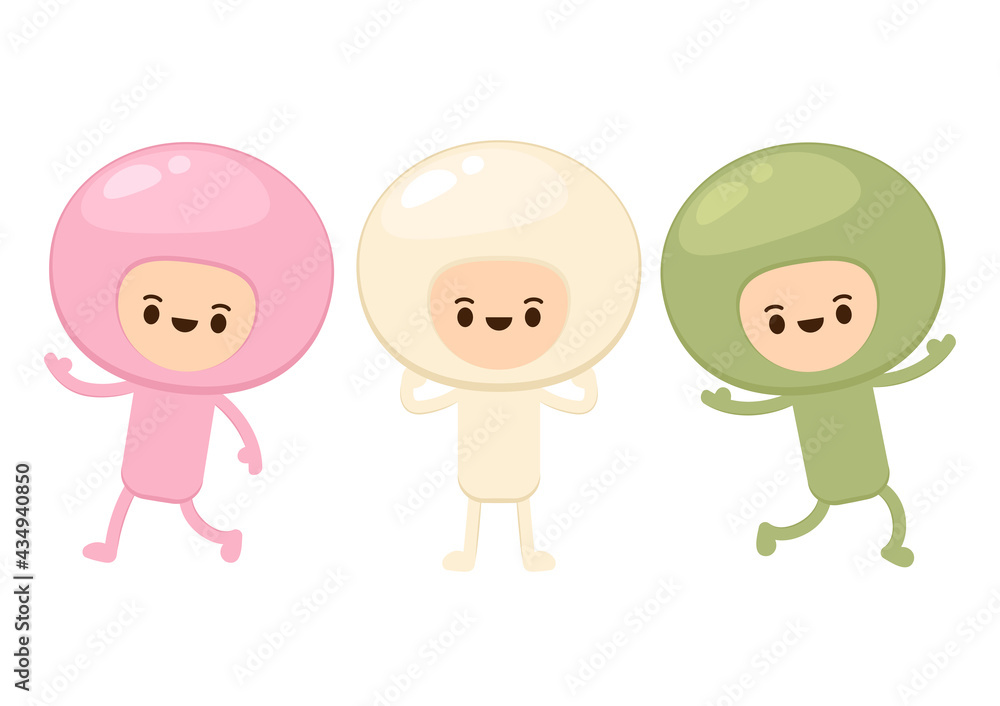 Mochi character design. wallpaper. free space for text. Mochi costume. Mochi character design. wallpaper. free space for text. Mochi costume.