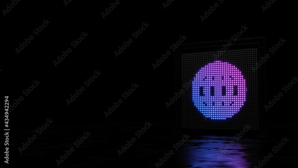 3d rendering of light shaped as symbol of internet on black background 3d rendering of light shaped as symbol of internet on black background