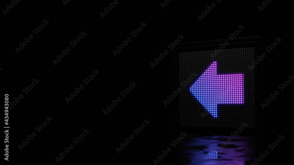 3d rendering of light shaped as symbol of forward right arrow button on black background 3d rendering of light shaped as symbol of forward right arrow button on black background