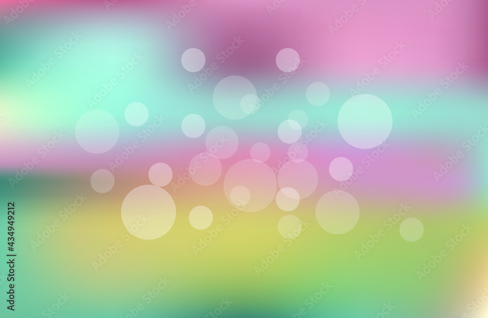Fototapeta premium Colorful bokeh background blur,holiday wallpaper. abstract background summer, spring.vector illustration