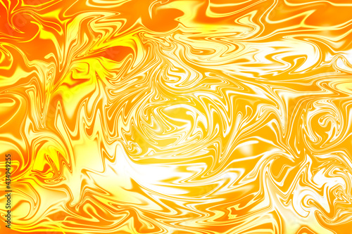 Yellow graphic background, motion pattern, abstract wave, gradient for artwork.