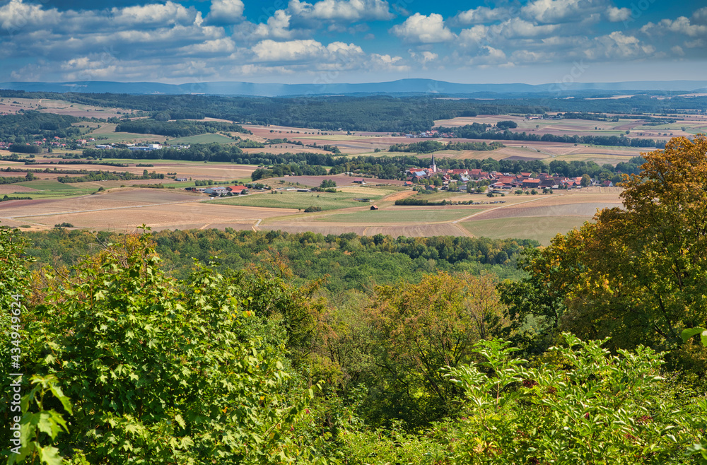 Blick ins Coburger Land in Oberfranken Deutschland