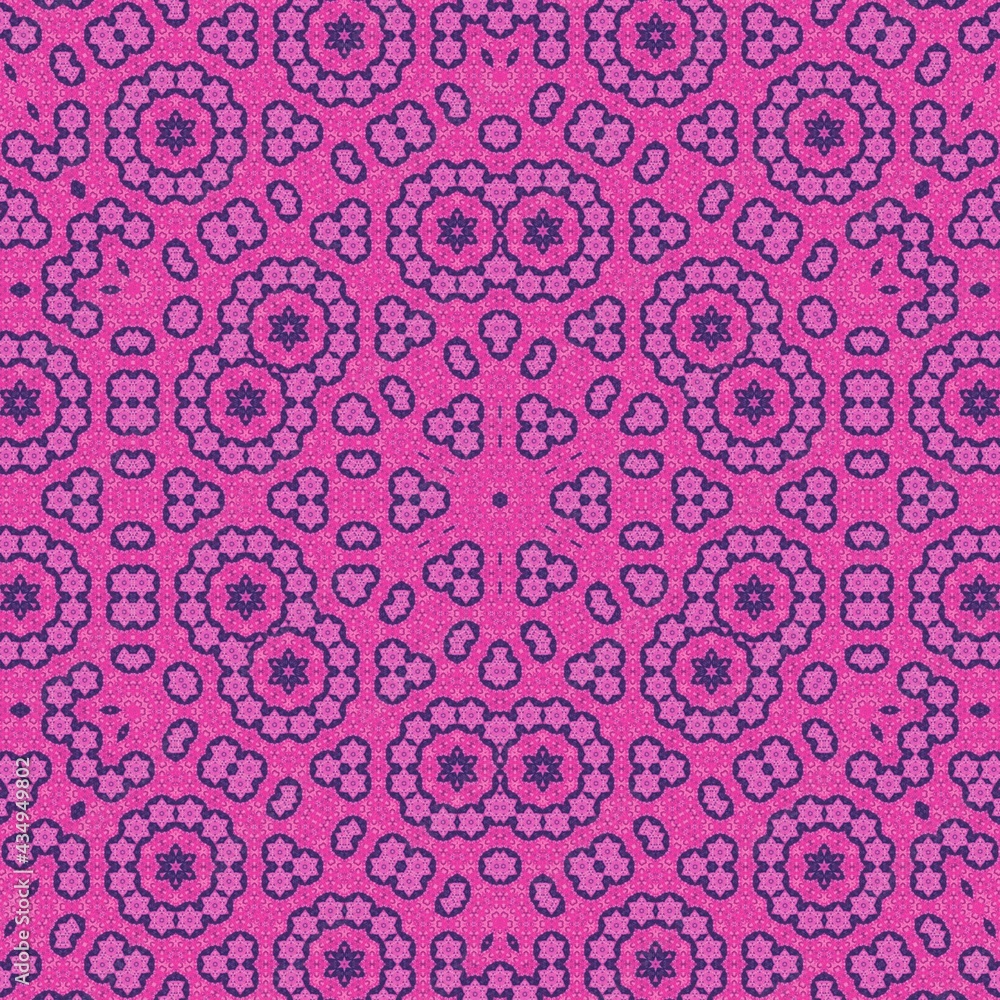 Abstract geometric pattern design for textile printing and interior decoration. Suitable for printing as magazine cover, carpet, scarf, floor tiles, flyer and brochure background