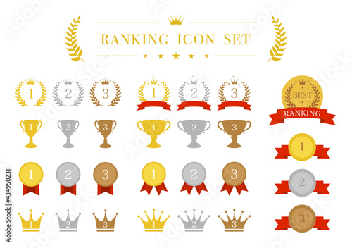 ランキング　アイコン　カラー　セット
