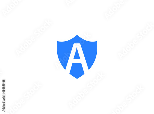 A shield logo design. Modern design Free Download A shield logo design. Modern design - GFXLoad