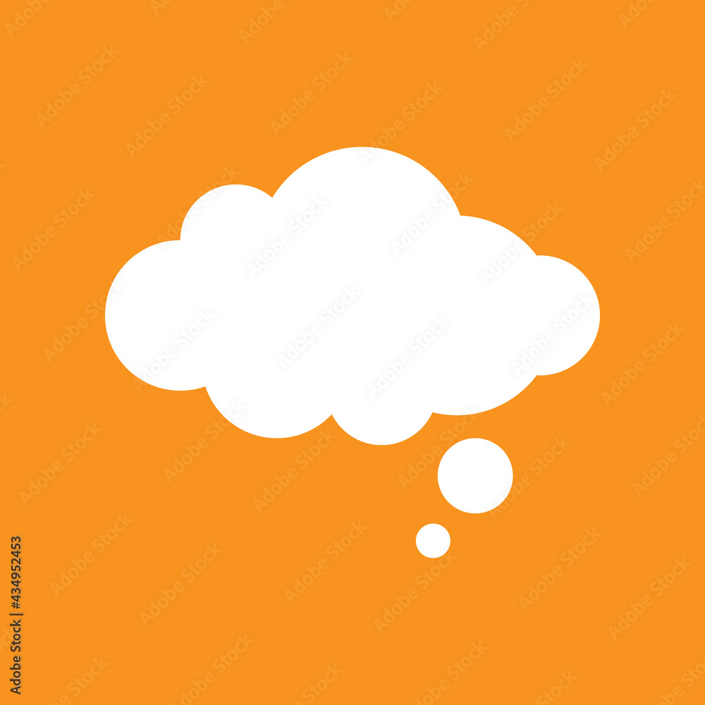 Dream bubble on red background. Talk, chat message, comment, communicate, messenger concept. Dream bubble on red background. Talk, chat message, comment, communicate, messenger concept.