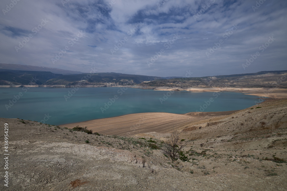 Chirkei reservoir in the Republic of Dagestan