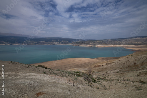 Chirkei reservoir in the Republic of Dagestan