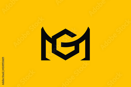 MG logo letter design on luxury background. GM logo monogram initials letter concept. MG icon logo design. GM elegant and Professional letter icon design on background. M G GM MG