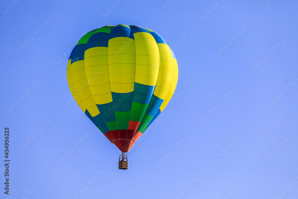 Cappadocia, Turkey - April 22, 2021: Bright and Colorful Balloons in the Turkish Mountains Cappadocia, Turkey - April 22, 2021: Bright and Colorful Balloons in the Turkish Mountains