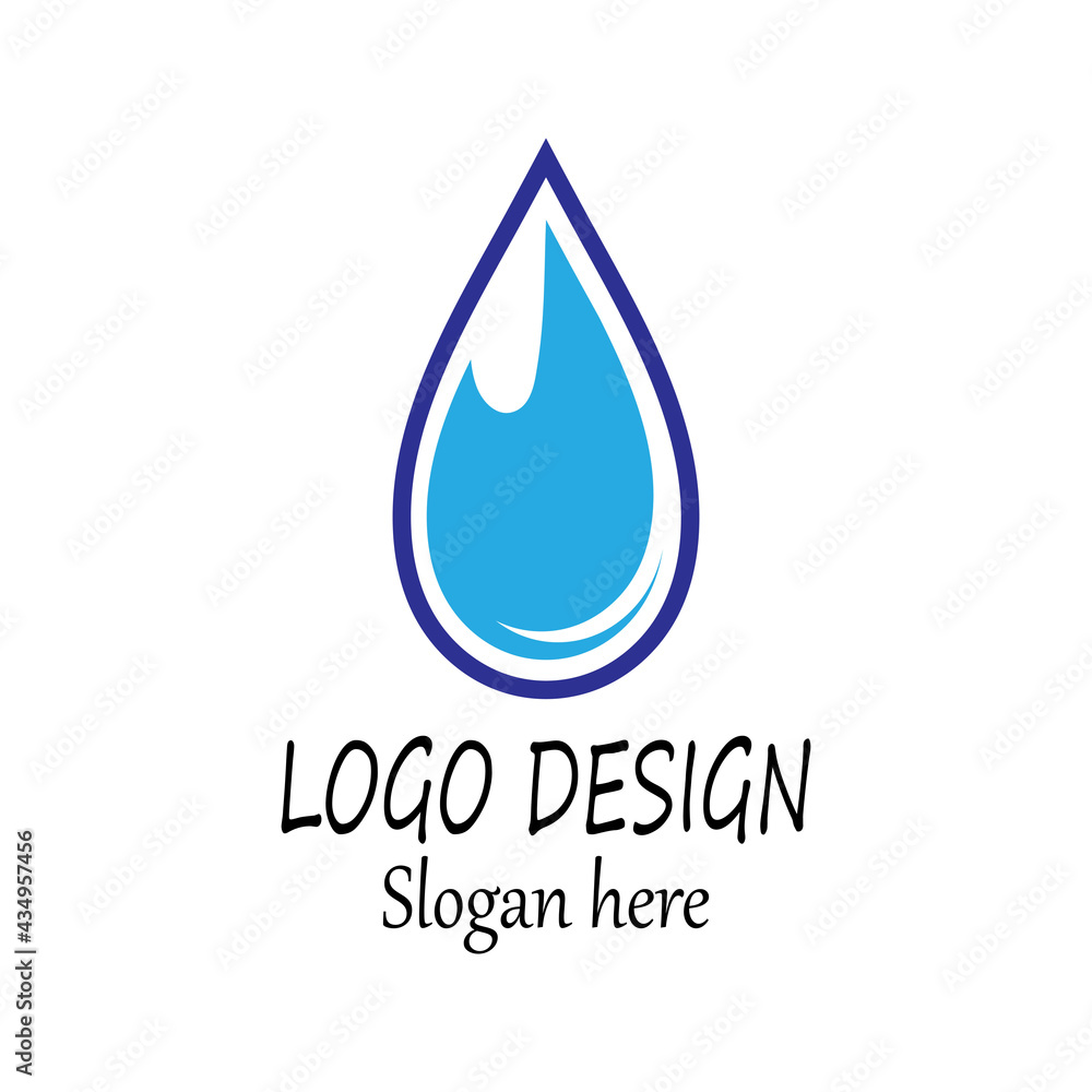 Water drop Logo Template vector illustration design Water drop Logo Template vector illustration design
